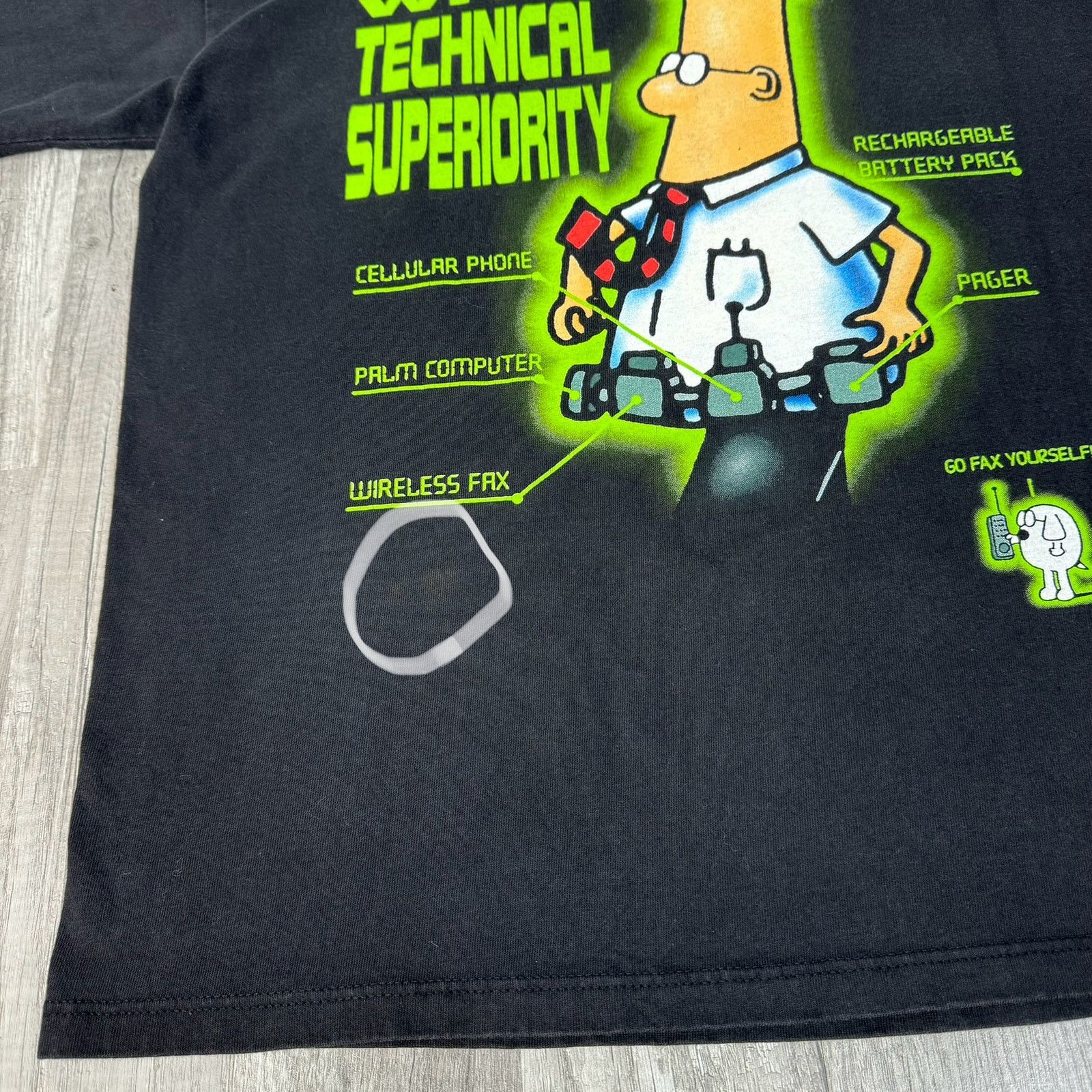 Vintage Vintage 90s Dilbert Dominate Tech Geek T-Shirt Comic Large Size US L / EU 52-54 / 3 - 3 Thumbnail