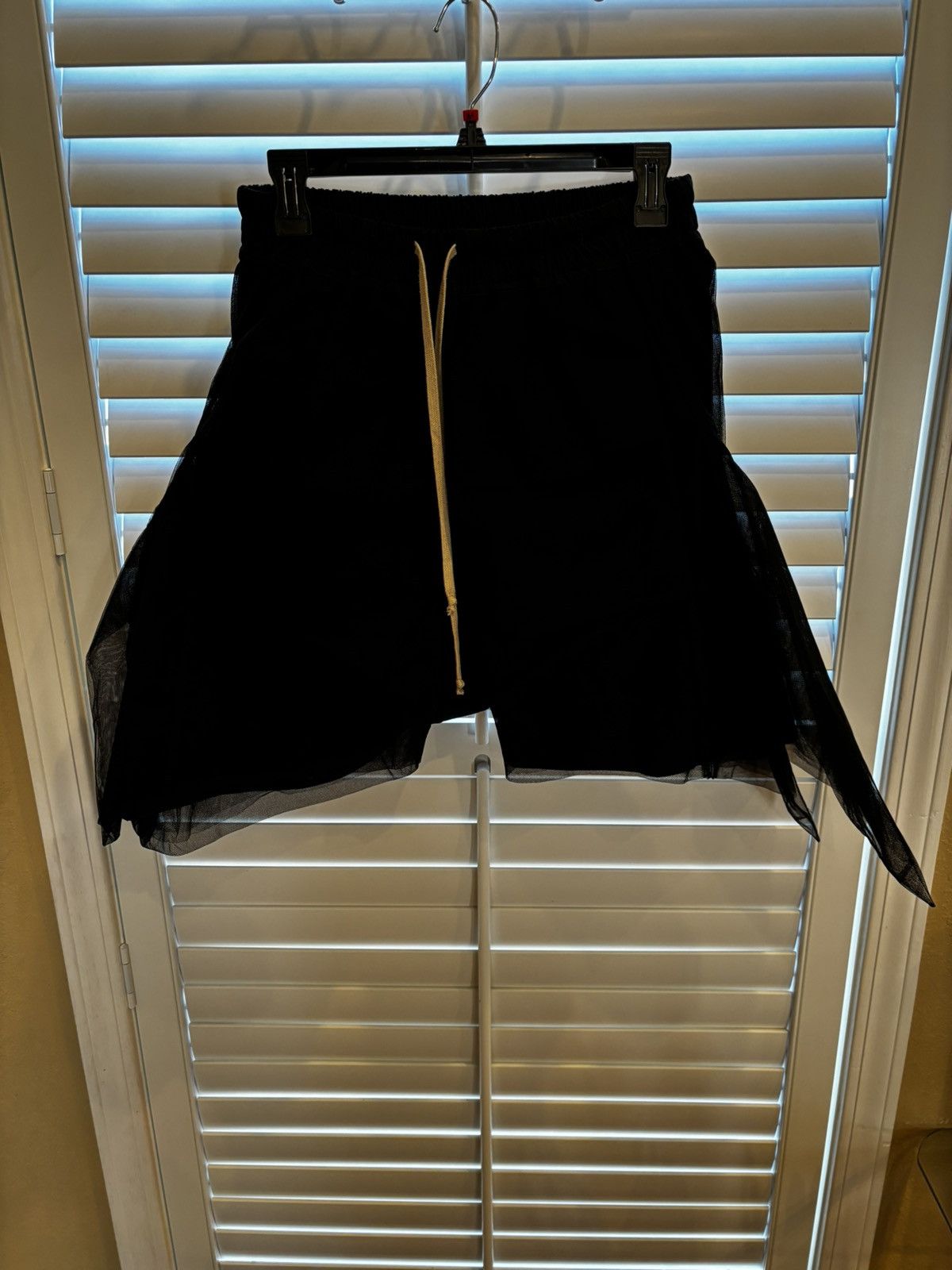 image of Rick Owens Ss15 Faun Mesh Shorts in Black, Men's (Size 31)