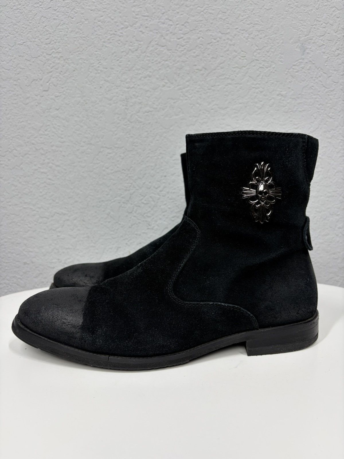 If Six Was Nine Artisan Black Harness High Guidi Vibe Leather Biker Boots Size US 9.5 / EU 42-43 - 11 Thumbnail