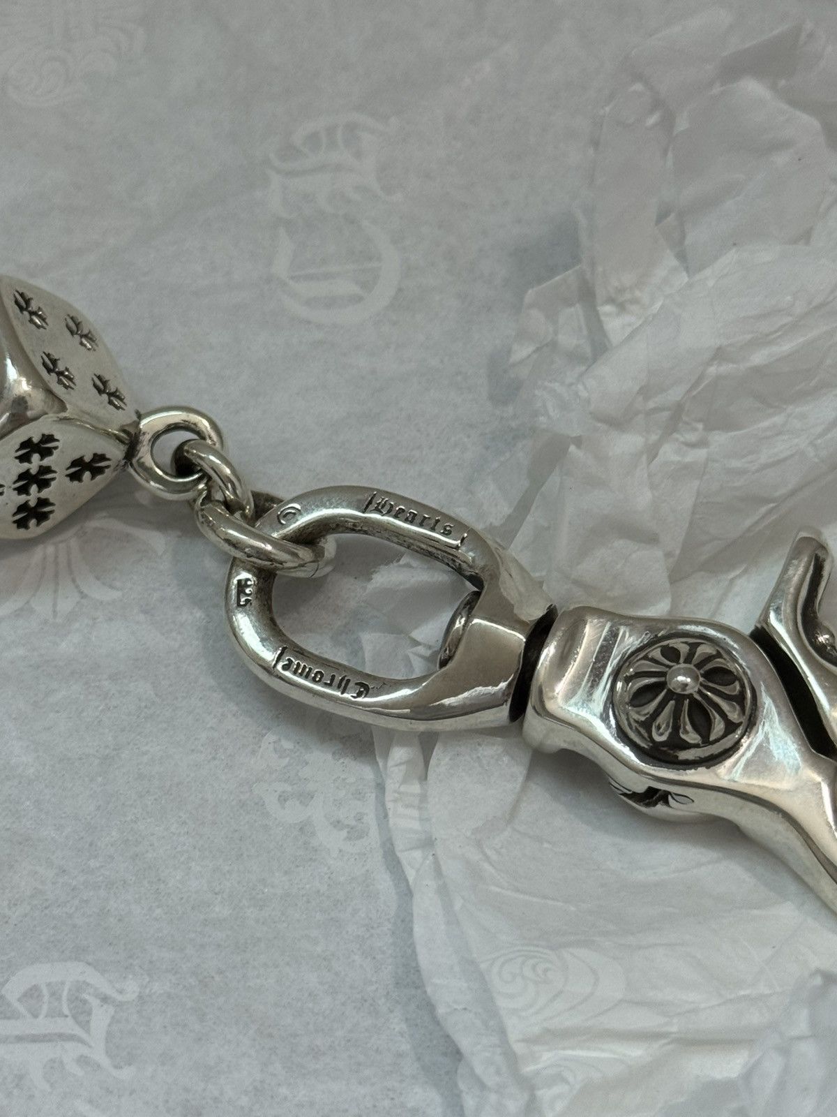 Chrome Hearts Chrome Hearts 2 clips L13 Dice Wallet Chain Size ONE SIZE - 5 Thumbnail