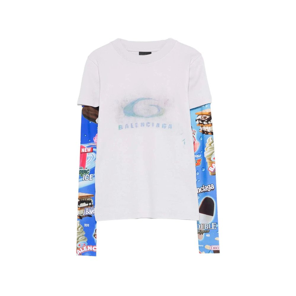 Balenciaga Balenciaga GREY Tops - T-shirts & Jerseys Size S / US 4 / IT 40 - 1 Thumbnail