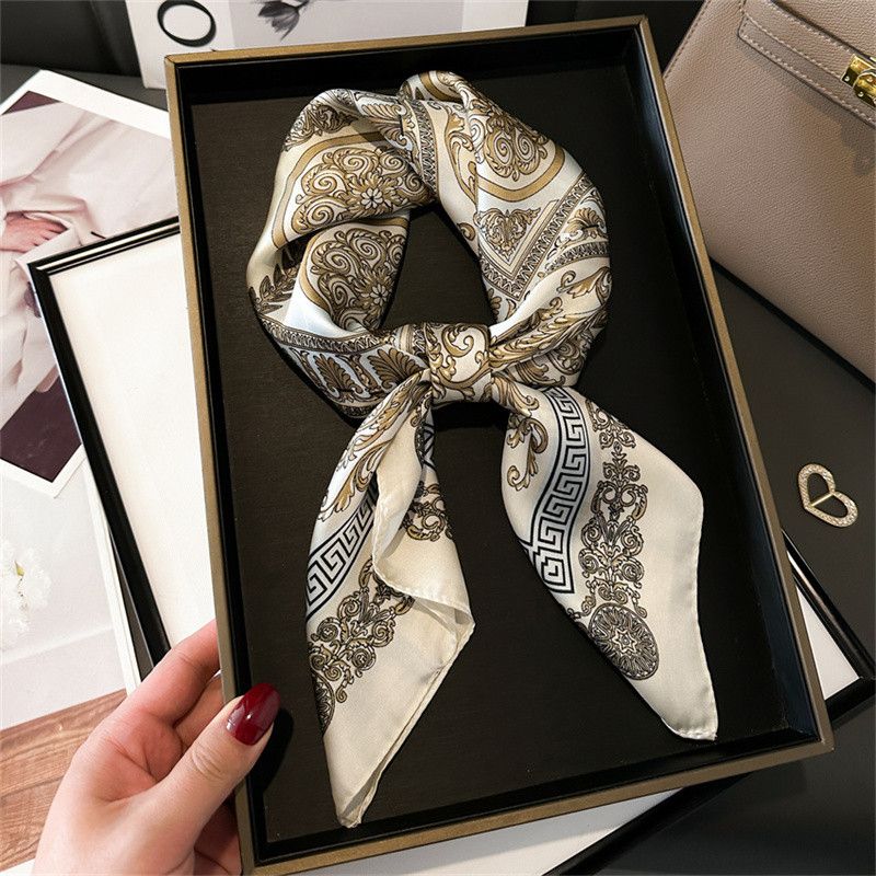 Japanese Brand Silk Square Printed Scarf Size ONE SIZE - 1 Thumbnail