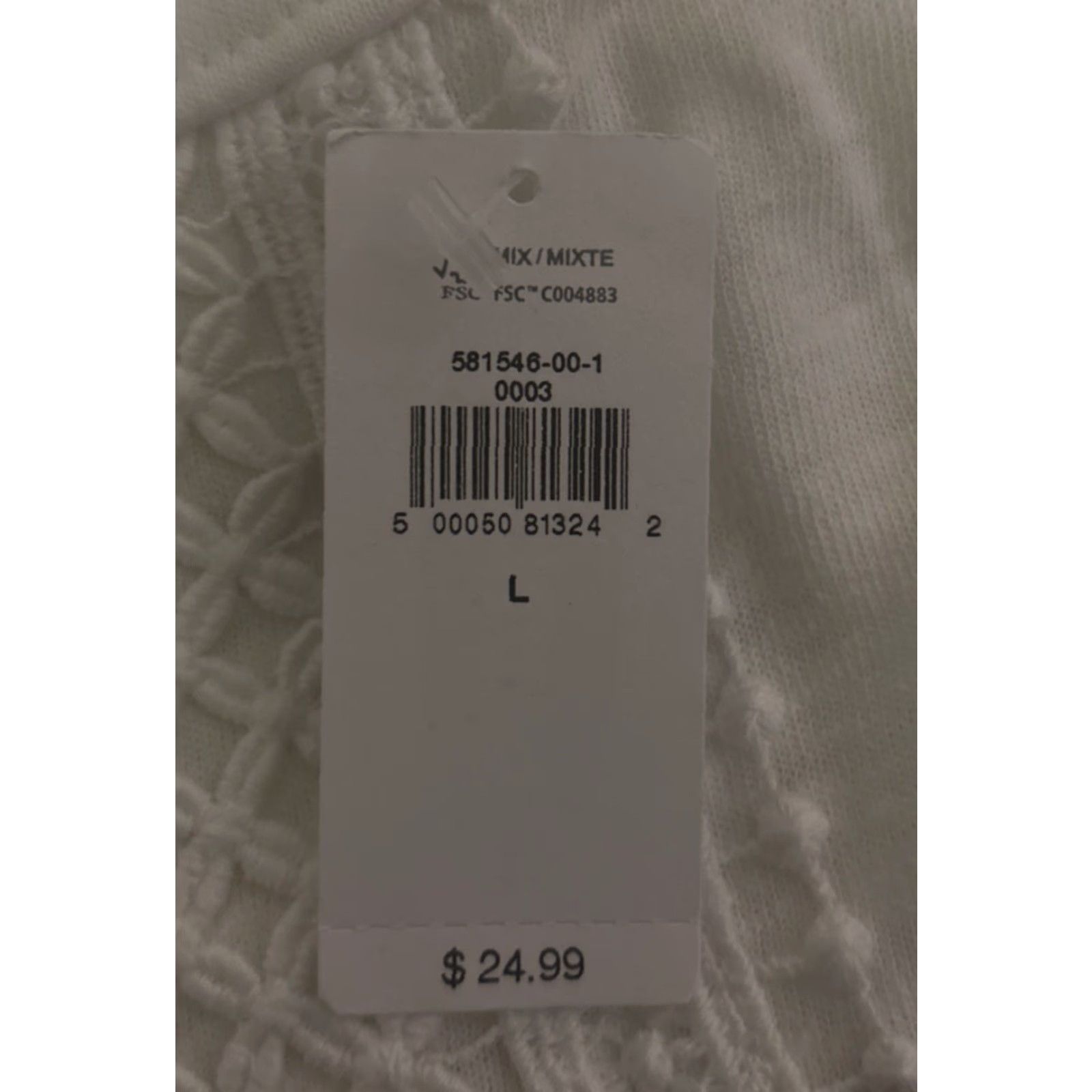 Old Navy NEW Old Navy Linen Tank Top L White NWT 685 Casual Beach Crochet Sleeveless Knit Women Tank Size L / US 10 / IT 46 - 4 Thumbnail