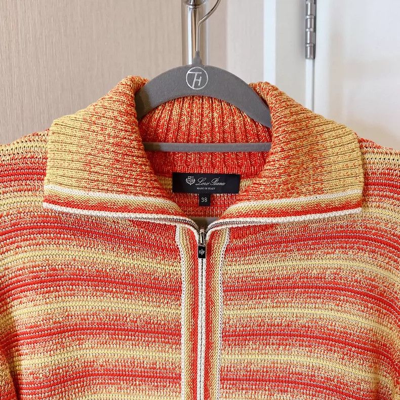 Loro Piana LORO PIANA Orange x yellow gradient knit set Size M / US 6-8 / IT 42-44 - 2 Thumbnail