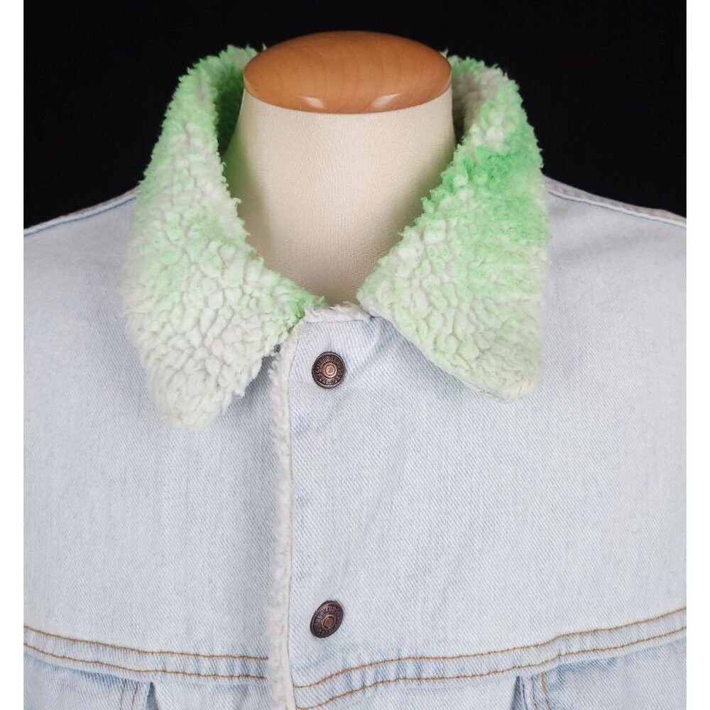 NOTSONORMAL NotSoNormal Look Inside Faux Shearling Denim Jacket XL Mens Size US XL / EU 56 / 4 - 5 Thumbnail