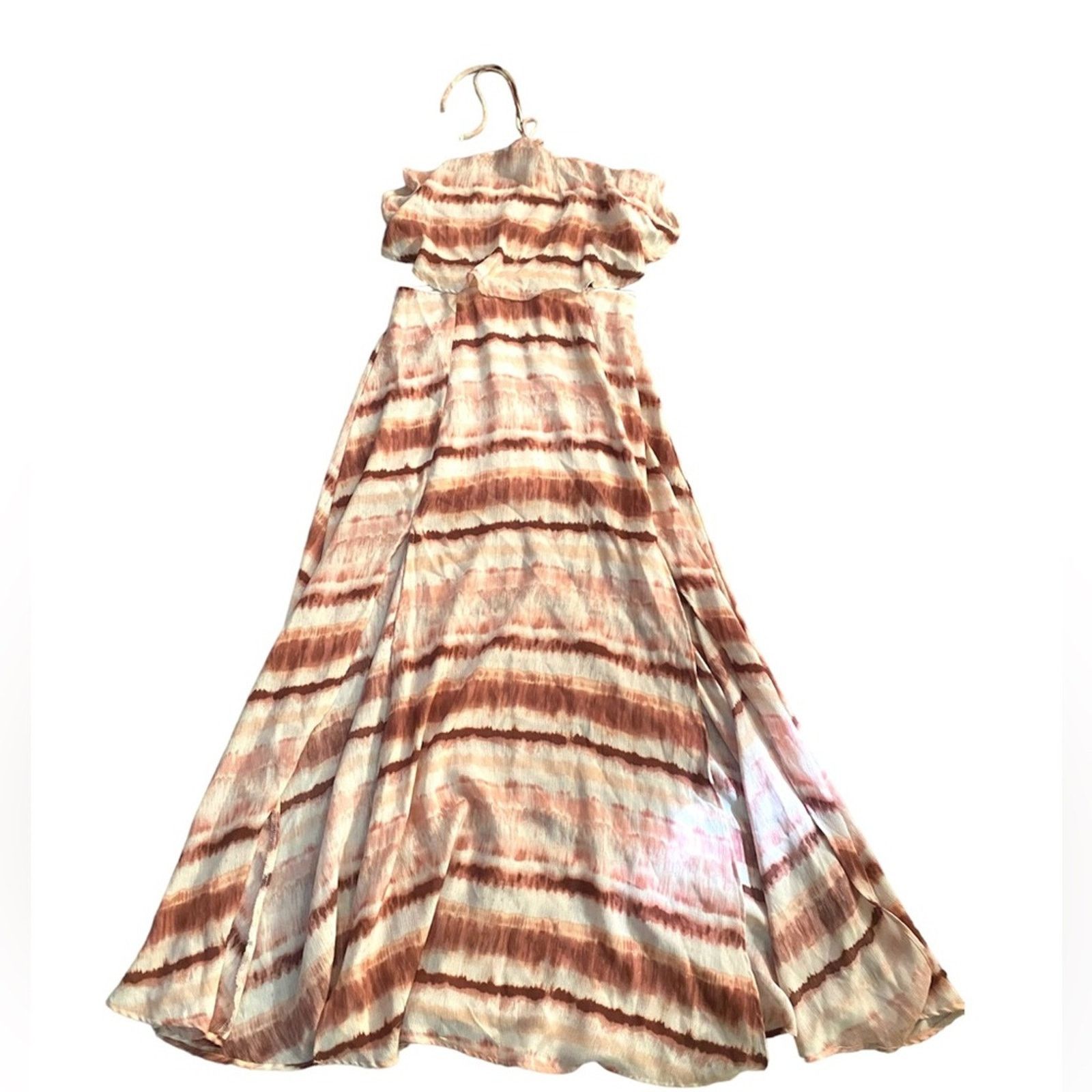 Sage Sage the Label Maxi Cut-out Halter Dress SZ. L Pink Size L / US 10 / IT 46 - 1 Thumbnail