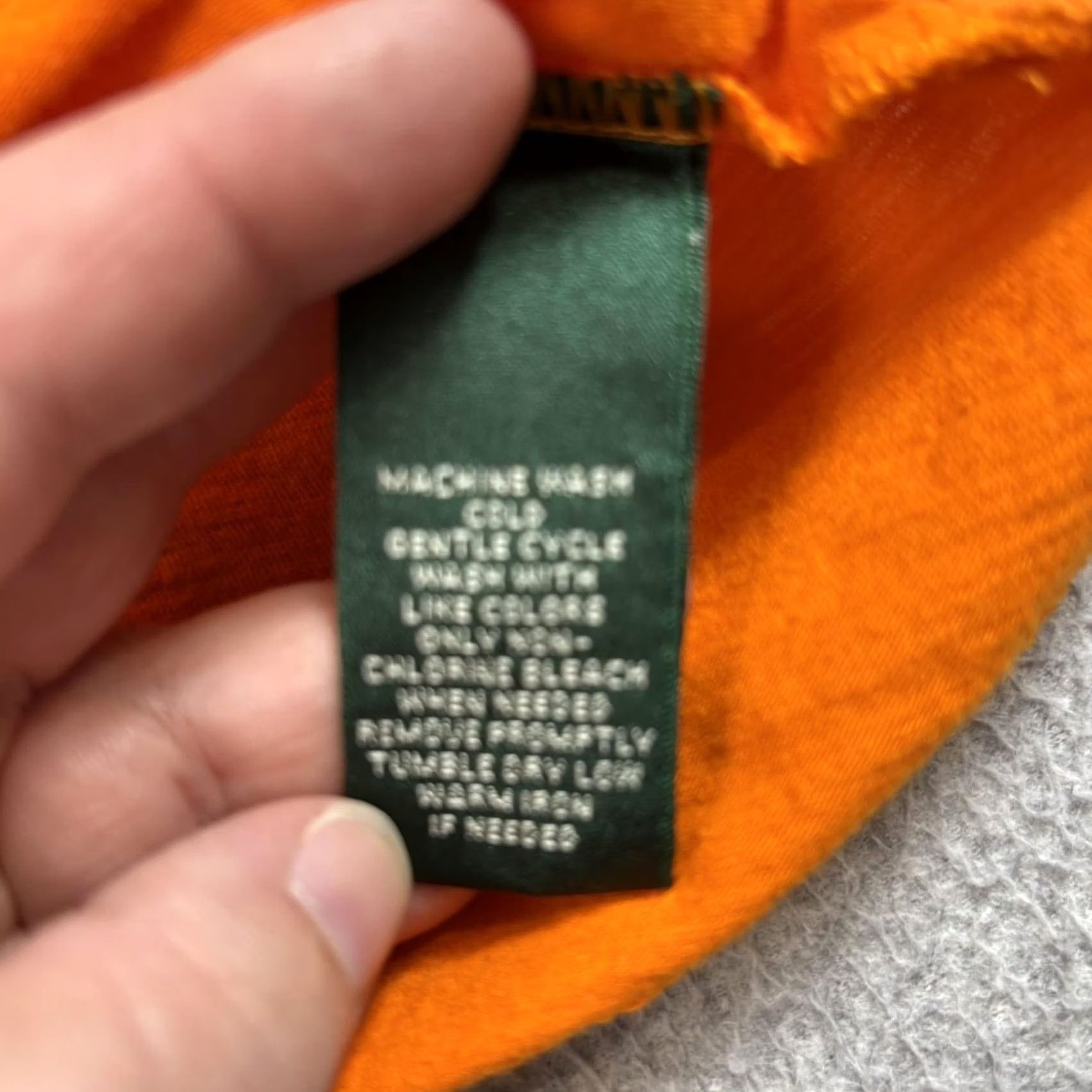 Ralph Lauren Lauren Ralph Lauren Shirt Womens XL Orange Embroidered Boho 3/4 Sleeve Button Tunic Top Blouse Size XL / US 12-14 / IT 48-50 - 4 Thumbnail