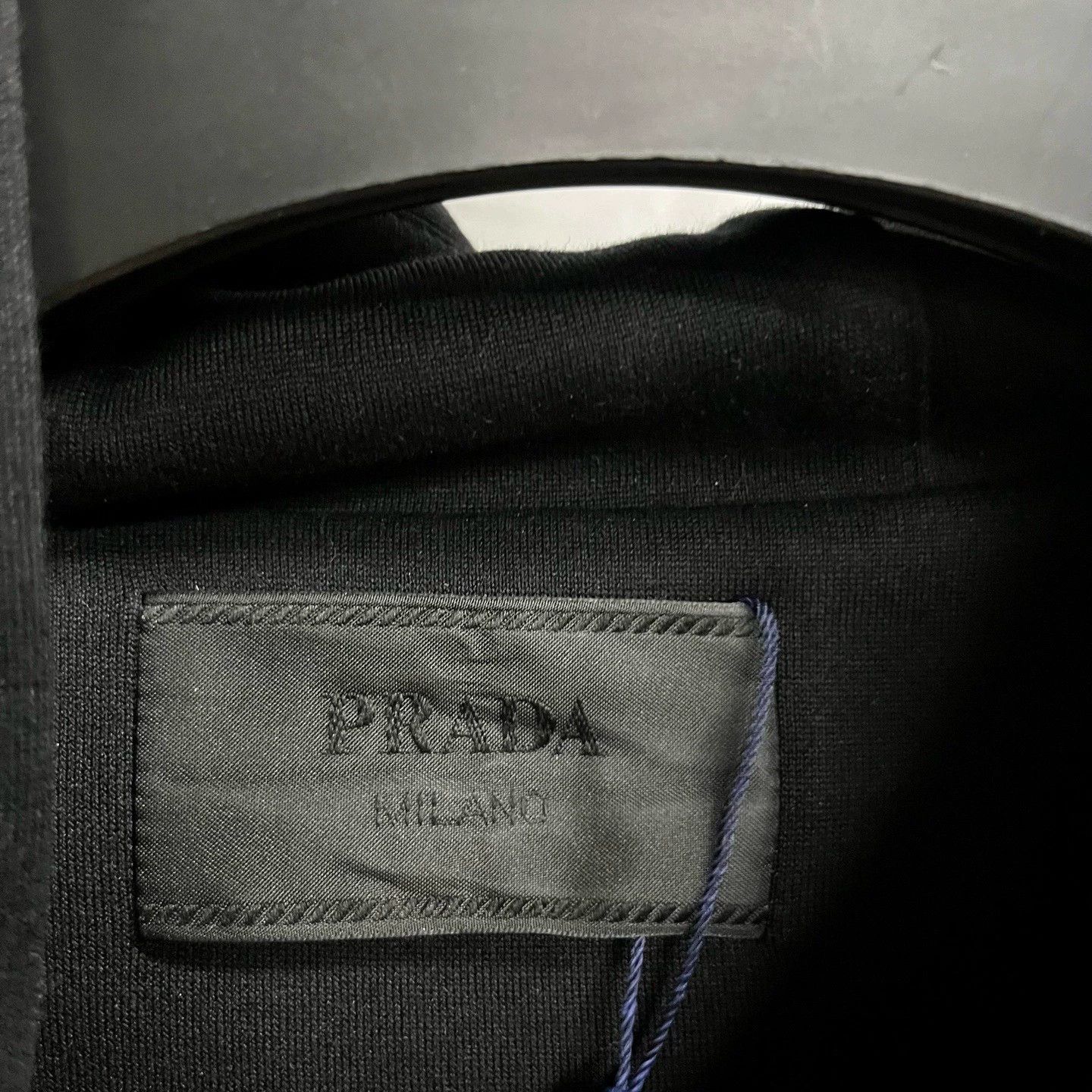 Prada prada black oversized hooded sweatshirt with pockets Size US XXL / EU 58 / 5 - 2 Thumbnail