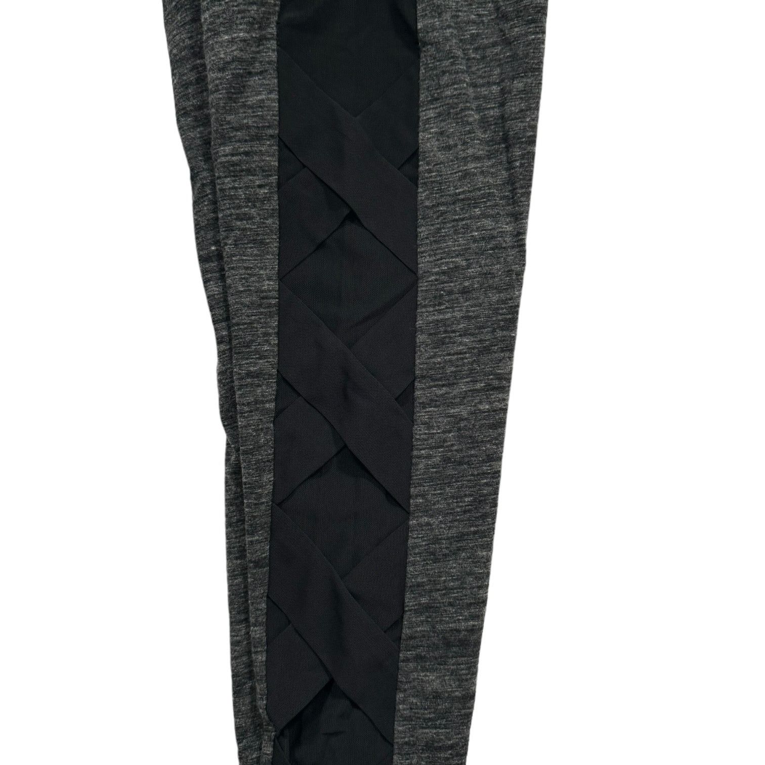 DKNY DKNY Sport Mottled Gray Yoga Pants with Black Mesh Small Size 26" / US 2 / IT 38 - 2 Thumbnail
