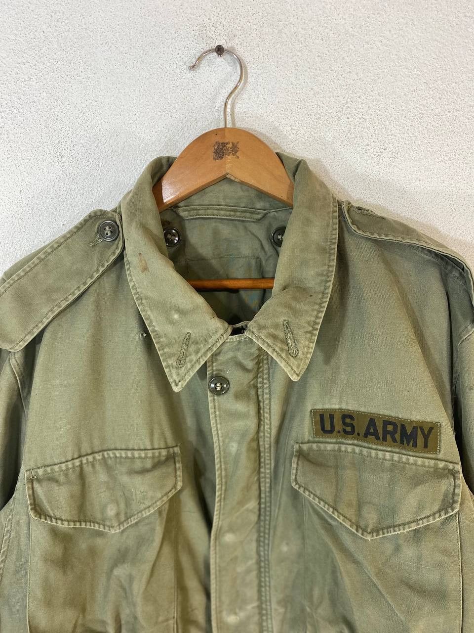 Vintage vintage us army heavy jacket distressed talon zipper Size US XL / EU 56 / 4 - 2 Thumbnail