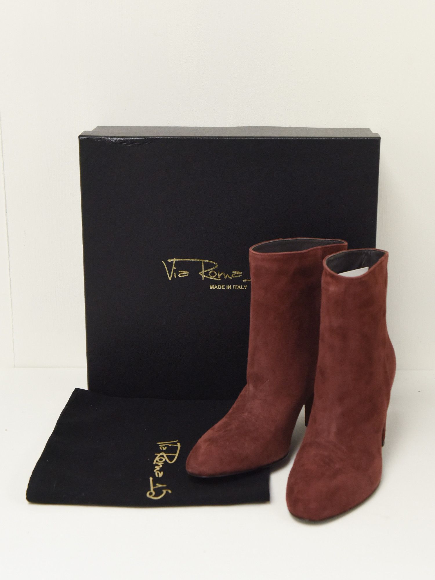 Other VIA ROMA 15 Womens Camoscio Ankle Boots Size US 7 / IT 37 - 1 Thumbnail