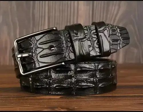 Jewelry Crocodile Leather Pin Alligator Belt Size ONE SIZE - 1 Thumbnail