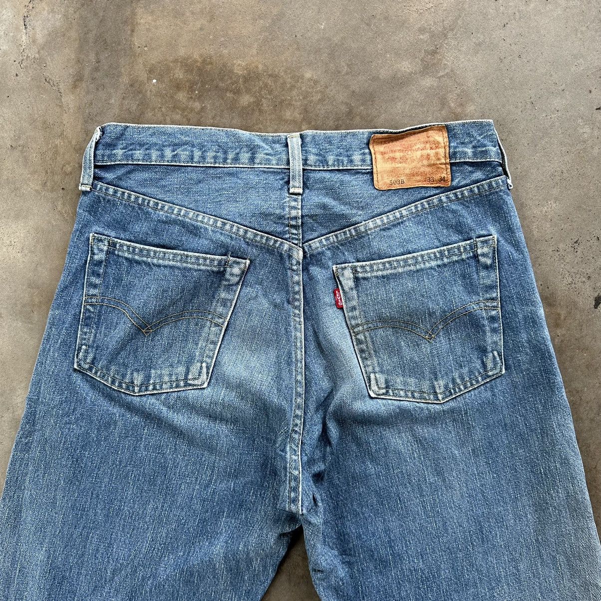 Levi's W30 Vintage Levi’s 503B Selvedge Distressed Faded Denim Jean Size US 30 / EU 46 - 14 Thumbnail