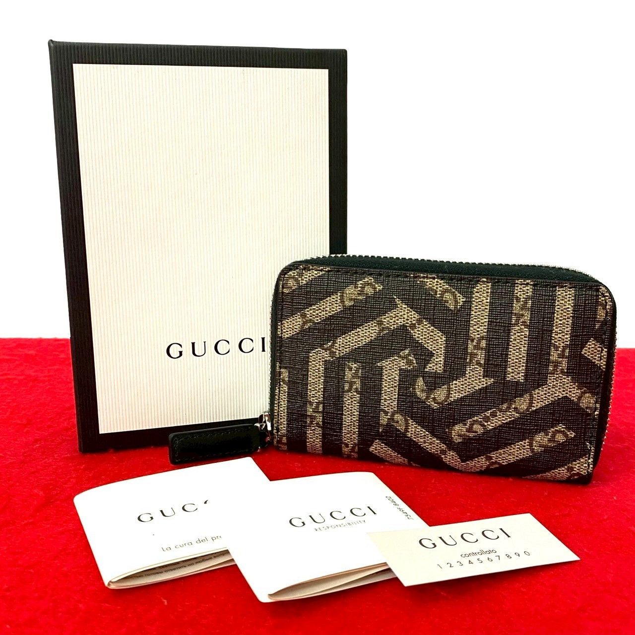 Gucci Gucci Gucci GG Kaleido GG Supreme Leather Card Case Coin Case Leather Coin Case DUTY FREE for USA Size ONE SIZE - 1 Thumbnail