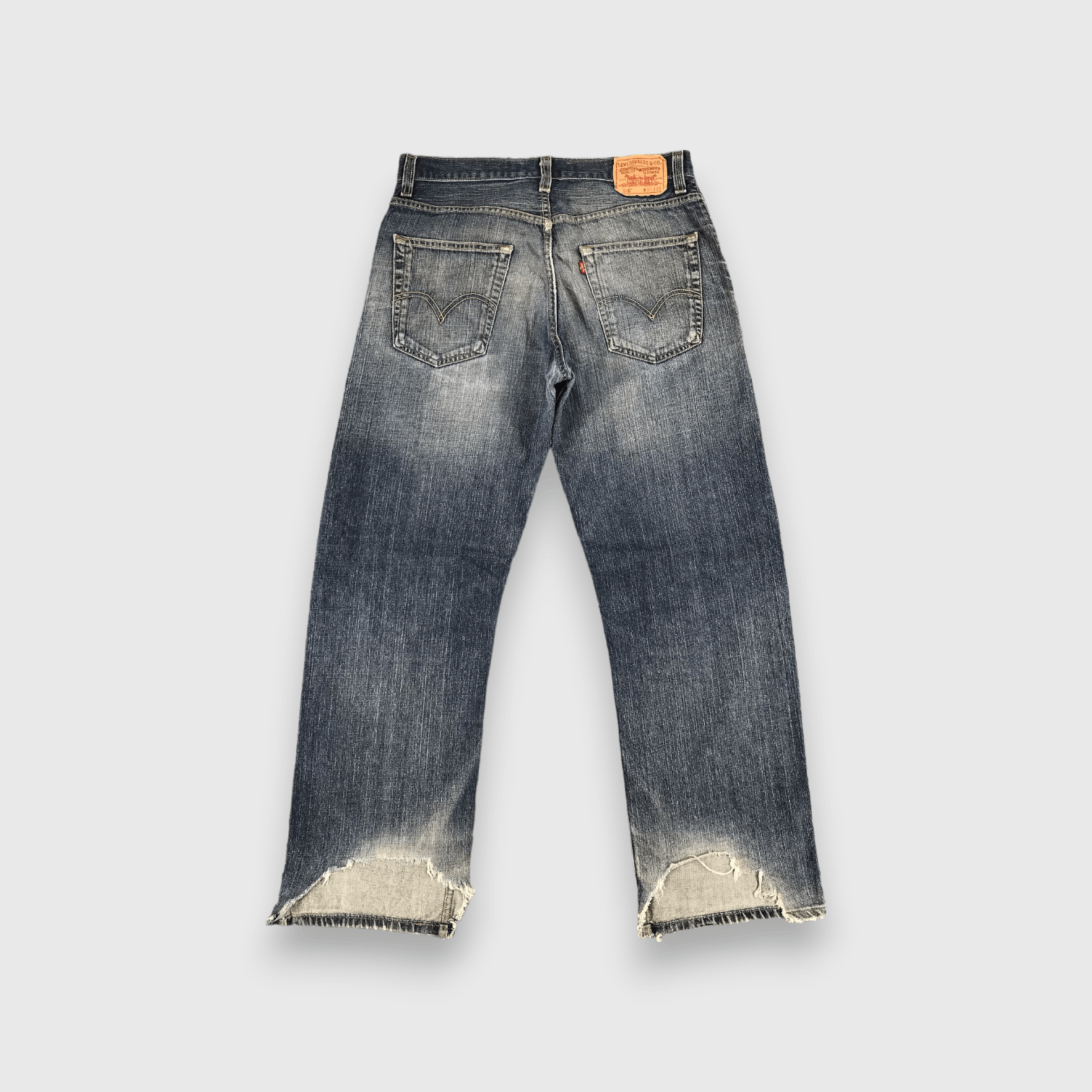 Levi's Vintage Distress Levis 569 Jeans-J915 Size US 35 - 2 Thumbnail