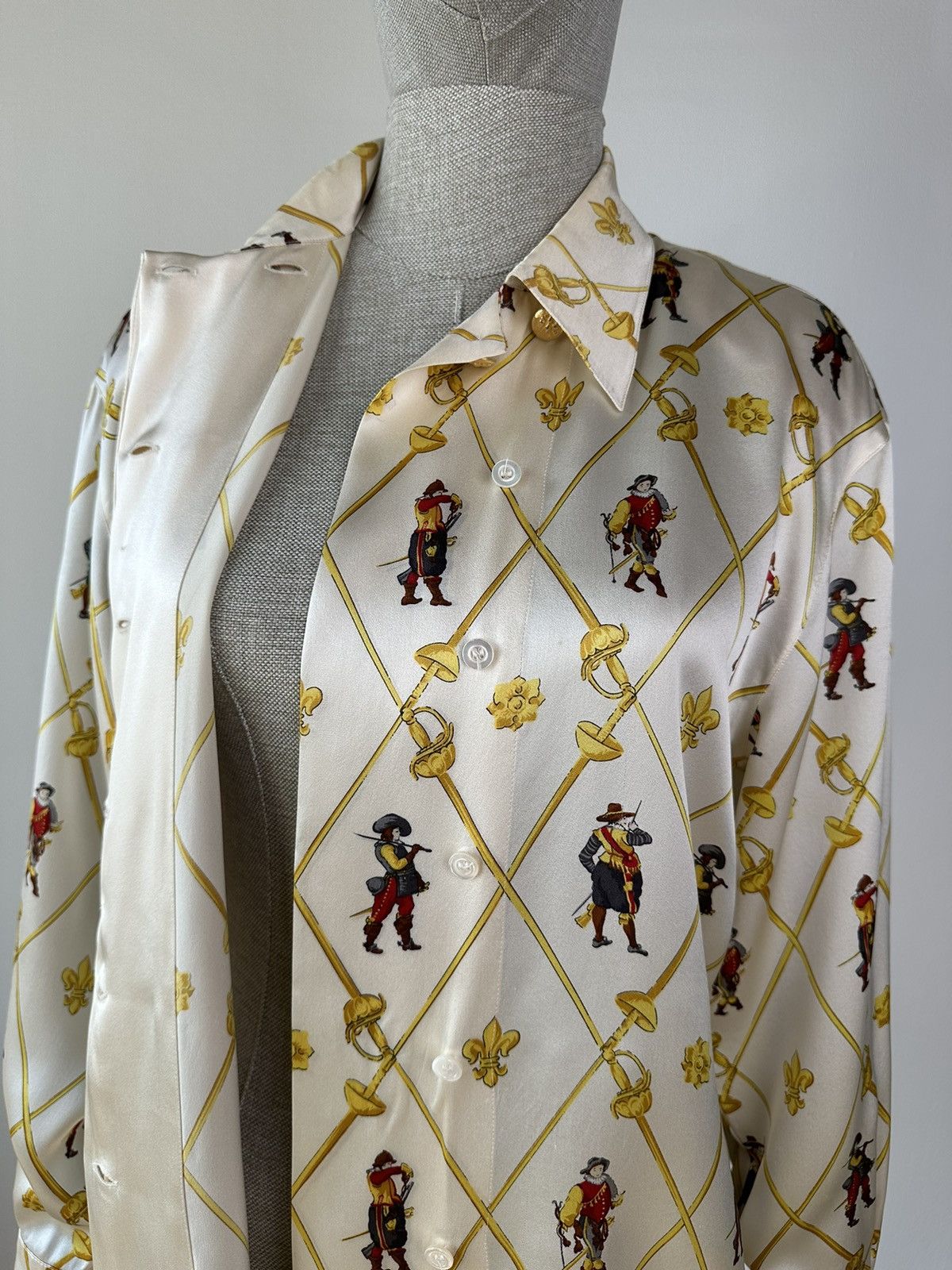 Escada Vintage ESCADA Margaretha Ley 100% Silk Musketeer Shirt Size XS / US 0-2 / IT 36-38 - 11 Thumbnail