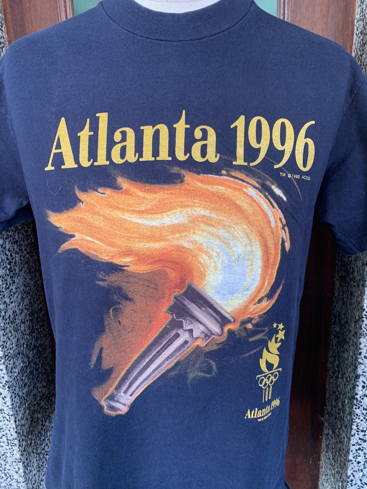 Champion × USA Olympics × Vintage Vintage 90s Champion Atlanta Olympics 1996 T shirt Size US M / EU 48-50 / 2 - 2 Thumbnail