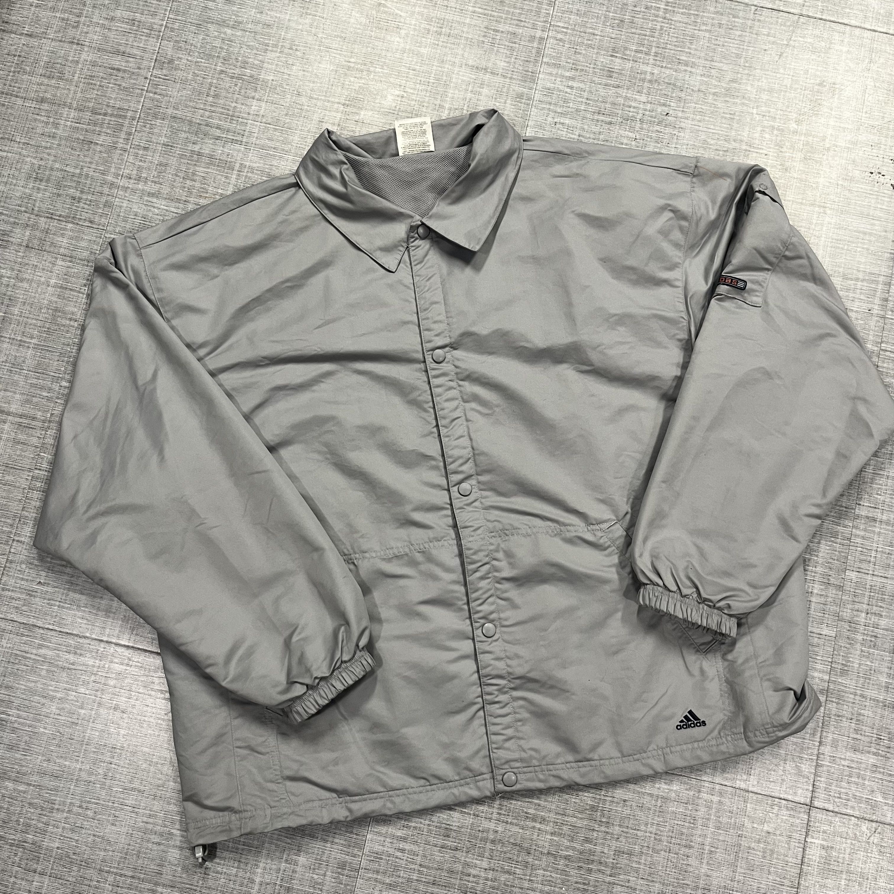 Adidas × Vintage Crazy VTG Y2k Adidas Button Up Lightweight Jacket Size US XL / EU 56 / 4 - 1 Thumbnail