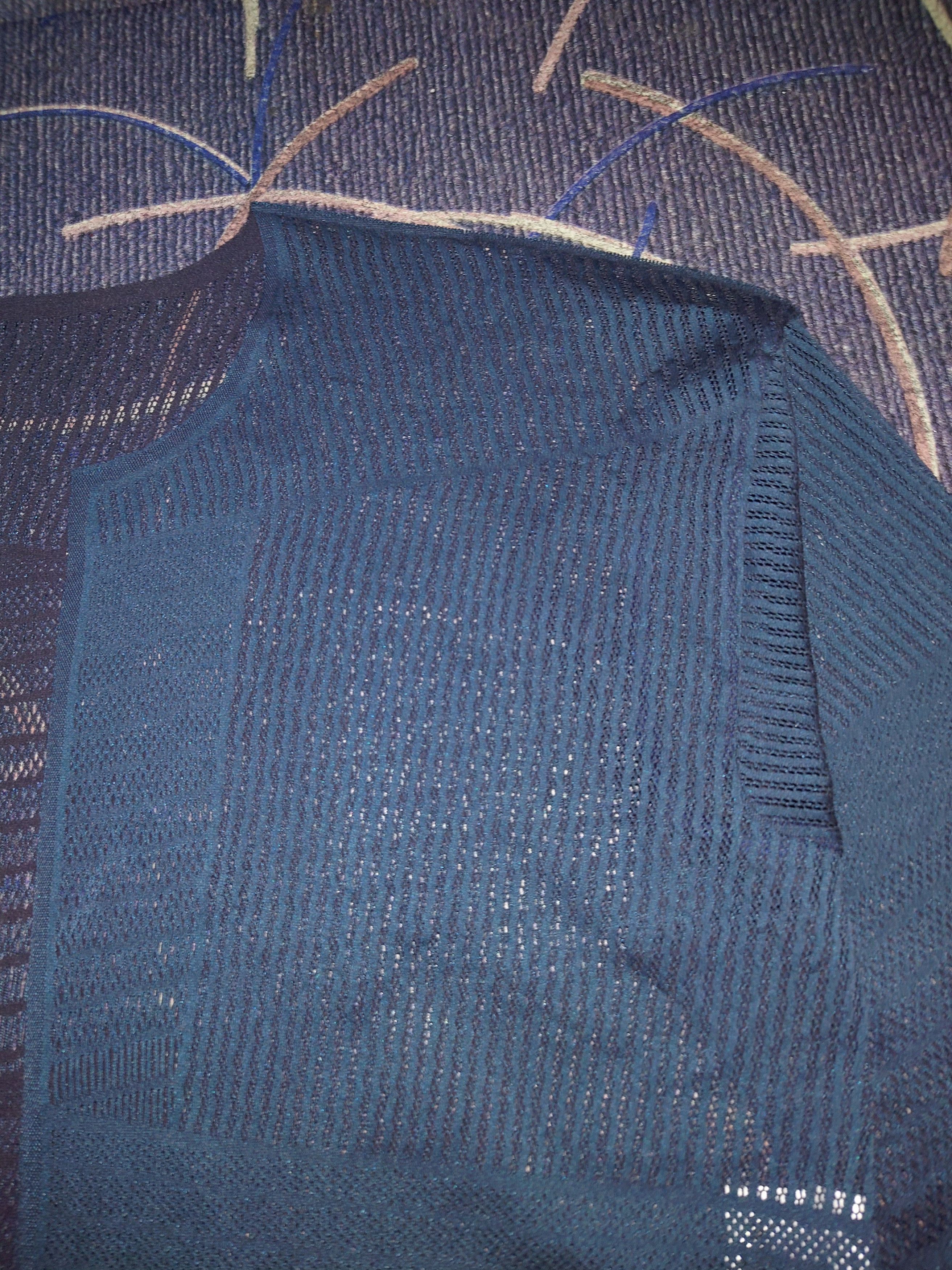 Pleats Please Issey Miyake Archival Pleats Please Issey Miyake Geometric Mesh Cardigan Size US L / EU 52-54 / 3 - 7 Thumbnail