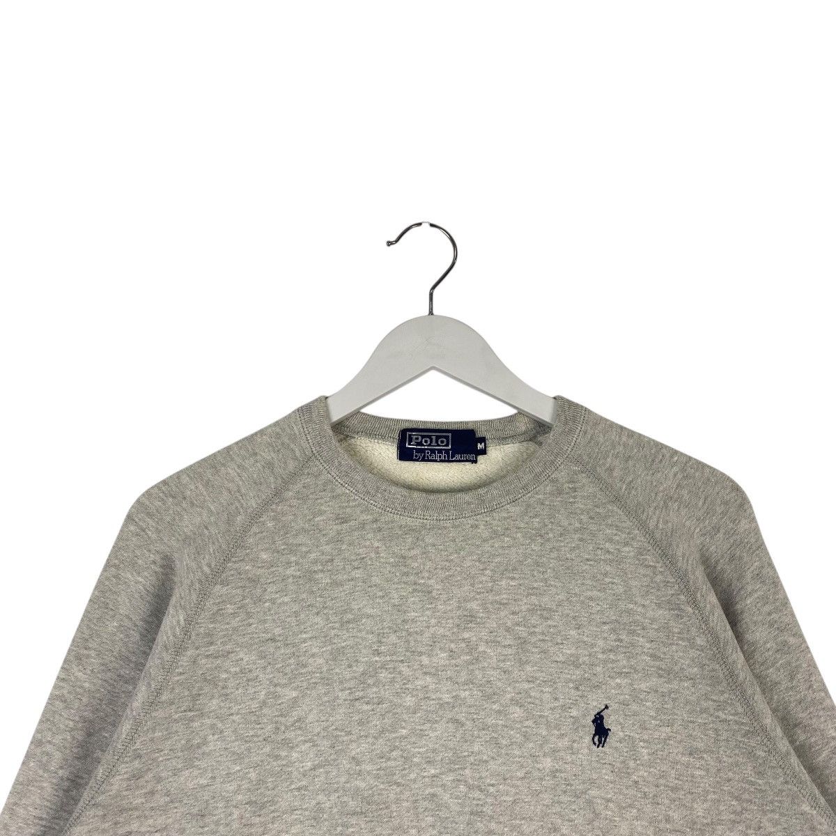 Polo Ralph Lauren × Vintage Vintage Ralph Lauren Polo Gray Pullover Jumper Size M Size M / US 6-8 / IT 42-44 - 4 Thumbnail