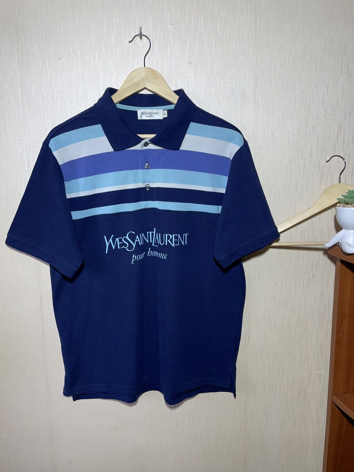 Vintage × Yves Saint Laurent Yves Saint Laurent vintage polo shirt Size US XL / EU 56 / 4 - 1 Thumbnail