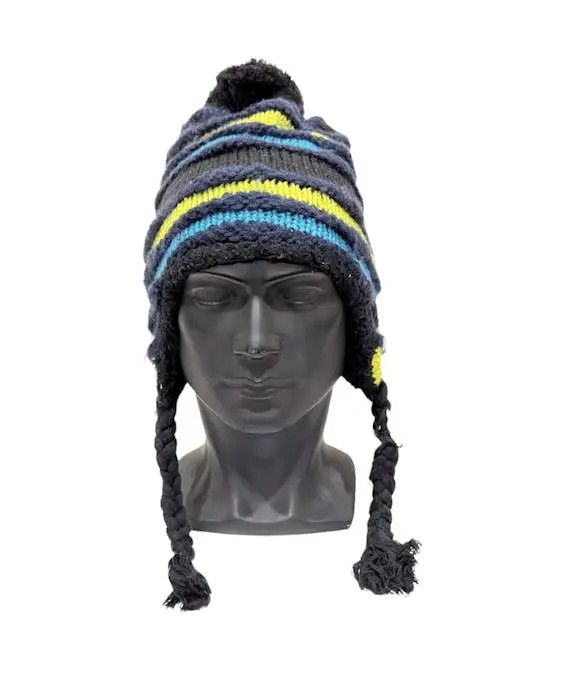 Japanese Brand × Kapital × Vintage Japanese Brand Knit Earflap Beanie Hat Size ONE SIZE - 1 Thumbnail