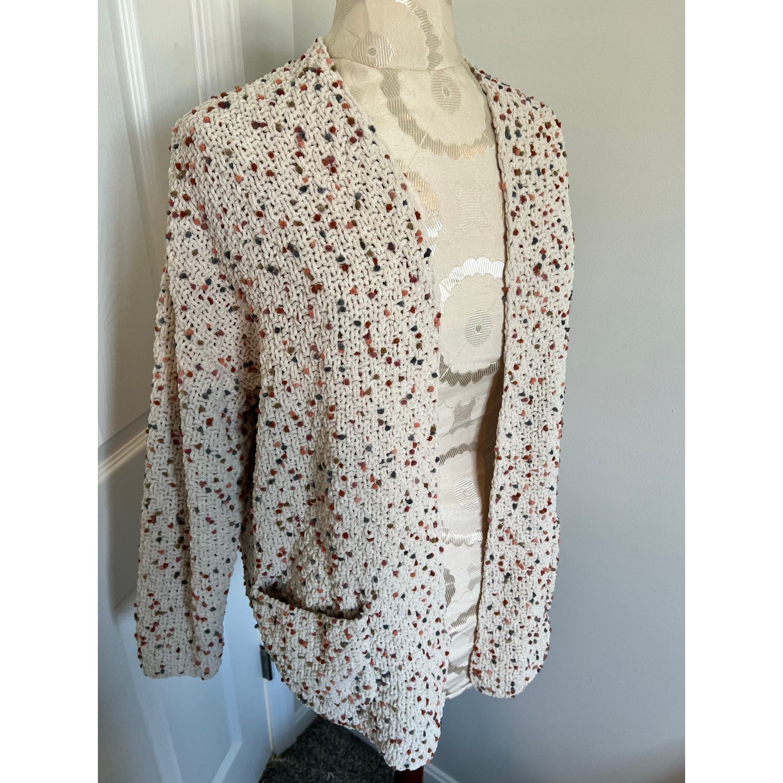 Jessica Simpson Jessica Simpson Multicolor Open Knit Cardigan XS Size XS / US 0-2 / IT 36-38 - 9 Thumbnail