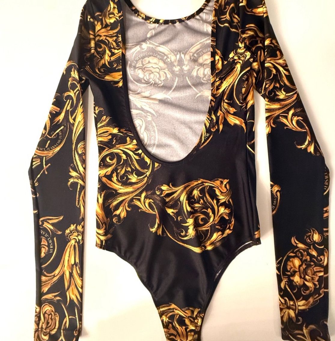 Versace Jeans Couture Versace Jeans Collection Baroque print Bodysuit Size M / US 6-8 / IT 42-44 - 2 Thumbnail