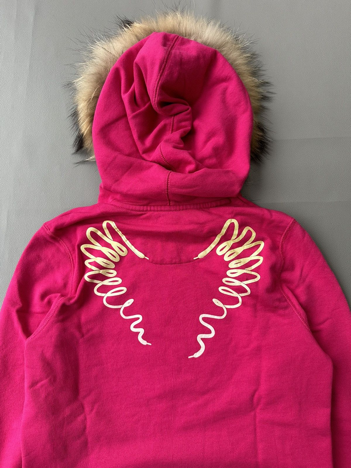 Nike COME HERE KING 🤴🏻 NIKE ANGEL POEM FUR ZIP HOODIE LGB STYLE Size S / US 4 / IT 40 - 6 Thumbnail