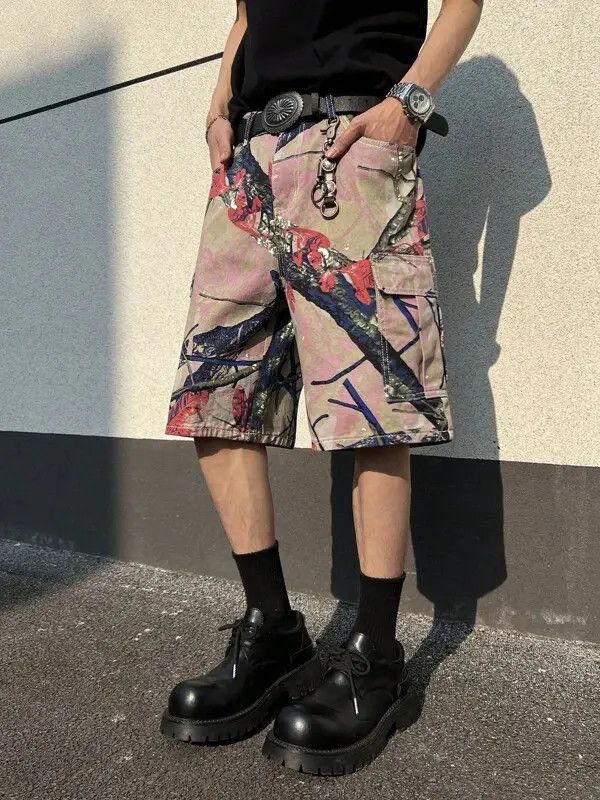 Japanese Brand Yuuho x Egawa VINTAGE RETRO 90s drip street shorts jorts Size US 34 / EU 50 - 8 Thumbnail