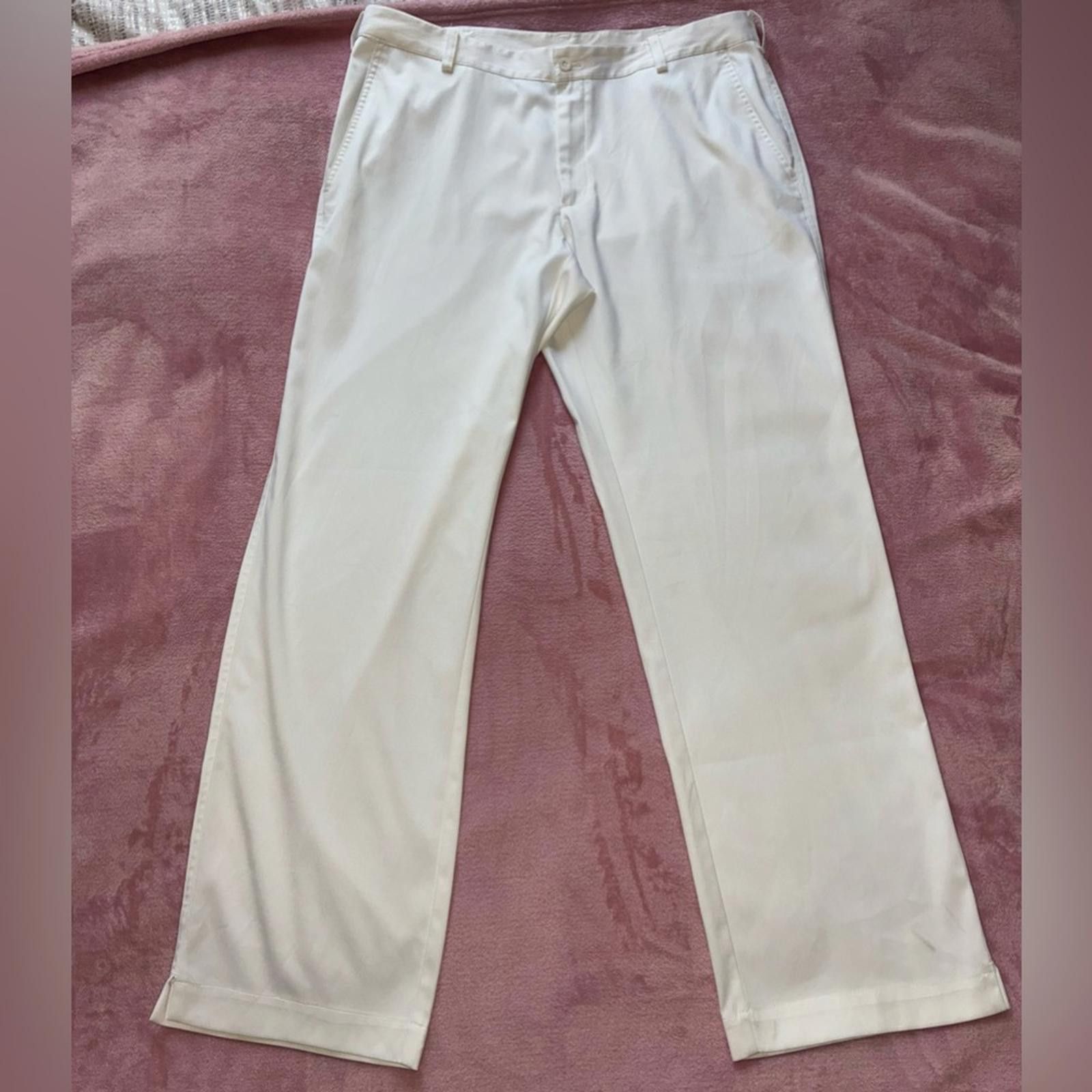 Nike Nike Golf Dri-FIT Men’s Flat Front Pants - 36x32 White Size US 36 / EU 52 - 6 Thumbnail