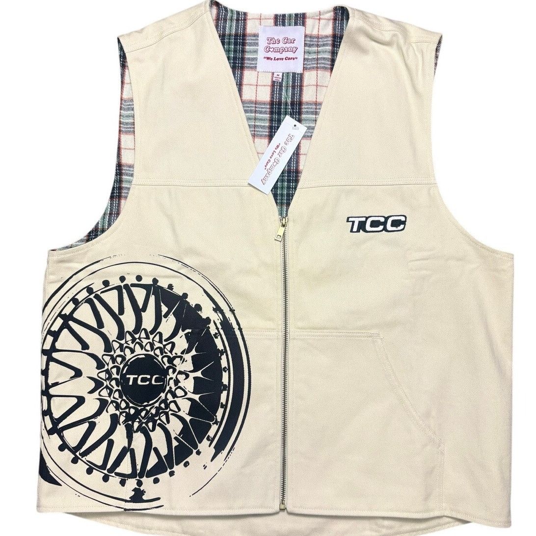 Other NEW Men's Medium 100% Cotton Zip-Up Vest by The Car Company Size US M / EU 48-50 / 2 - 1 Thumbnail