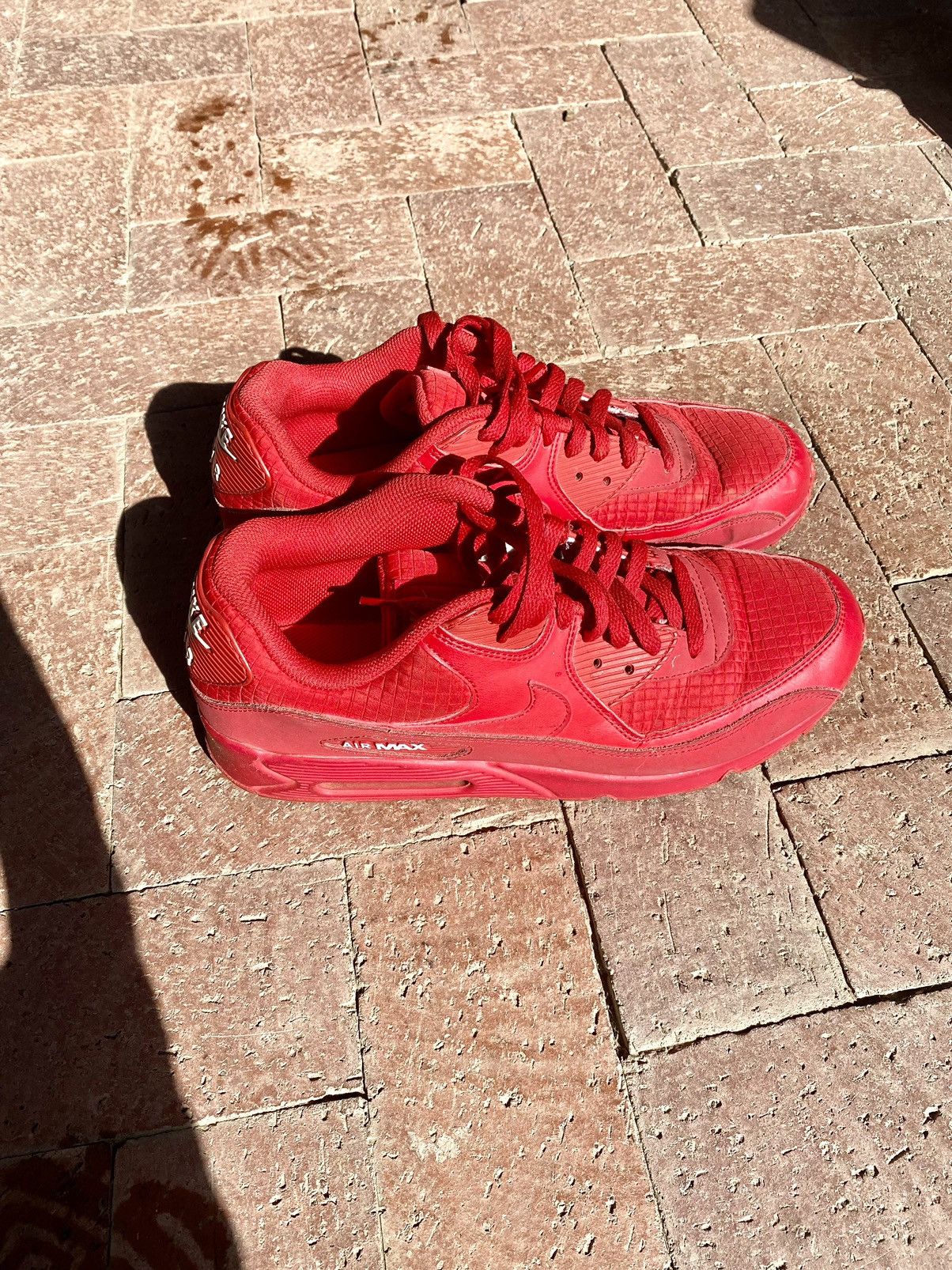 Nike Red Air max 90s Size US 11 / EU 44 - 3 Thumbnail