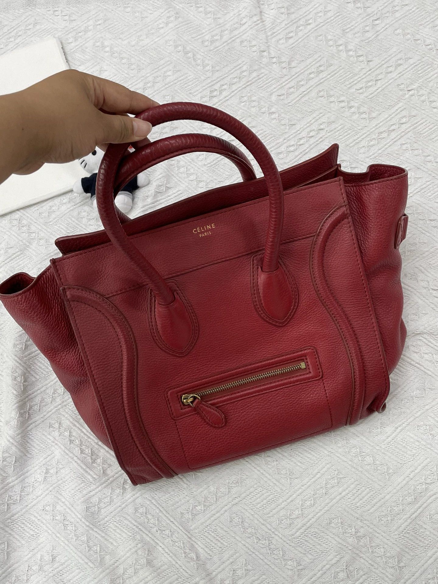 Celine Celine red smiley face handbag Size ONE SIZE - 1 Thumbnail