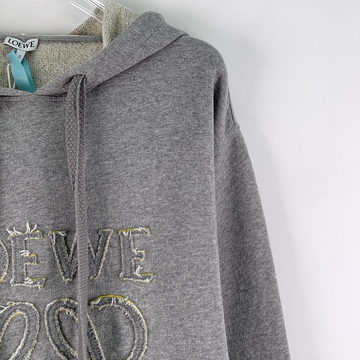 Loewe Loewe Grey Logo Hooded Sweatshirt K26WX Size S / US 4 / IT 40 - 3 Thumbnail