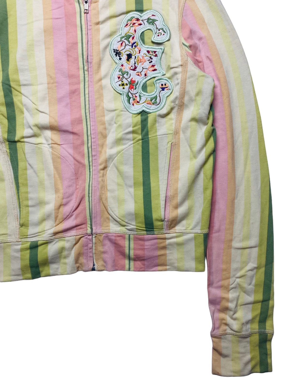 Angel Blue 2000s Custo Barcelona - Multicolored Pastel Zip Hoodie Size M / US 6-8 / IT 42-44 - 4 Thumbnail