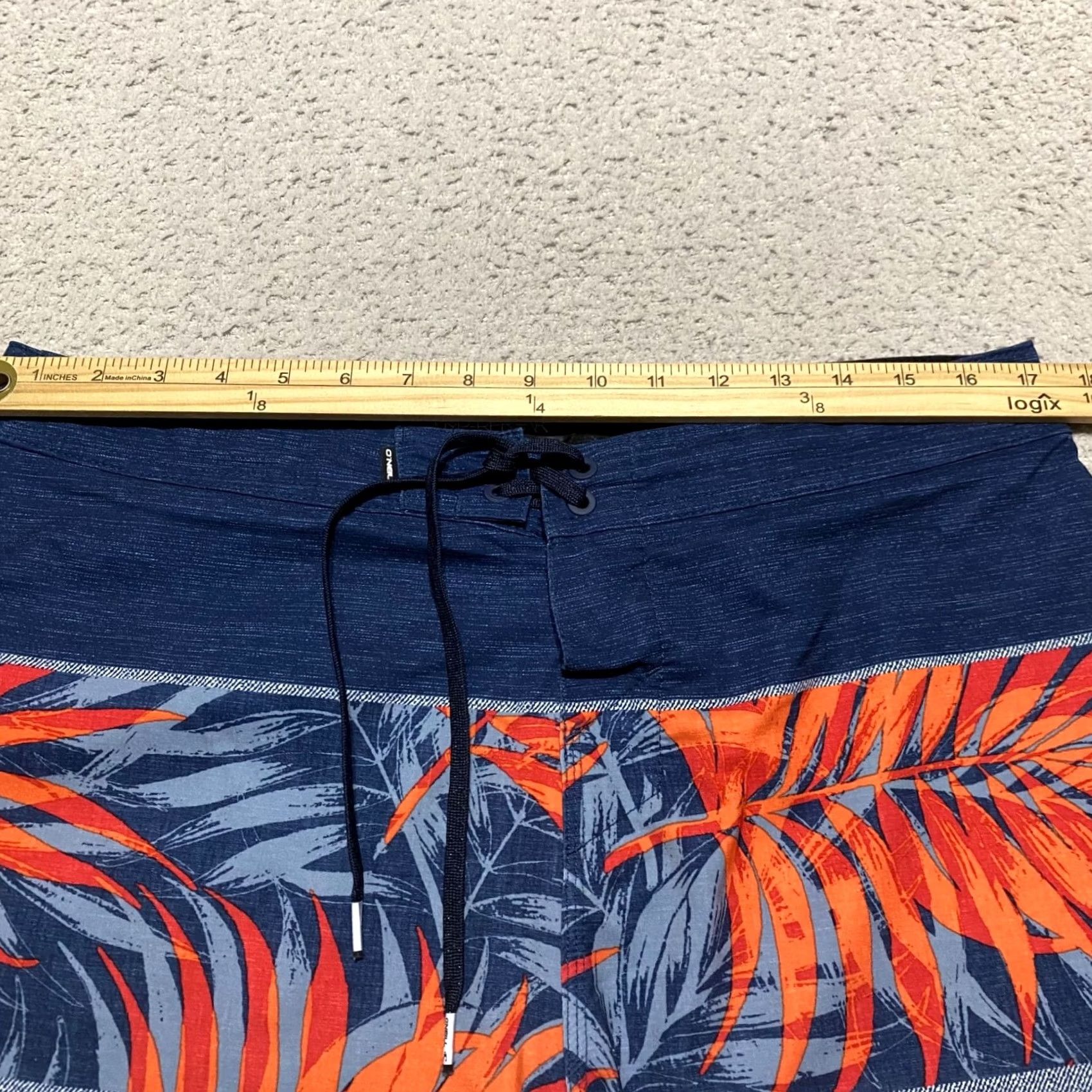 O'Neill O'Neill Mens Board Shorts Multicolor Striped Bermuda Quick Dry Pockets Inseam 10" 34 Regular Mens Size US 34 / EU 50 - 7 Thumbnail