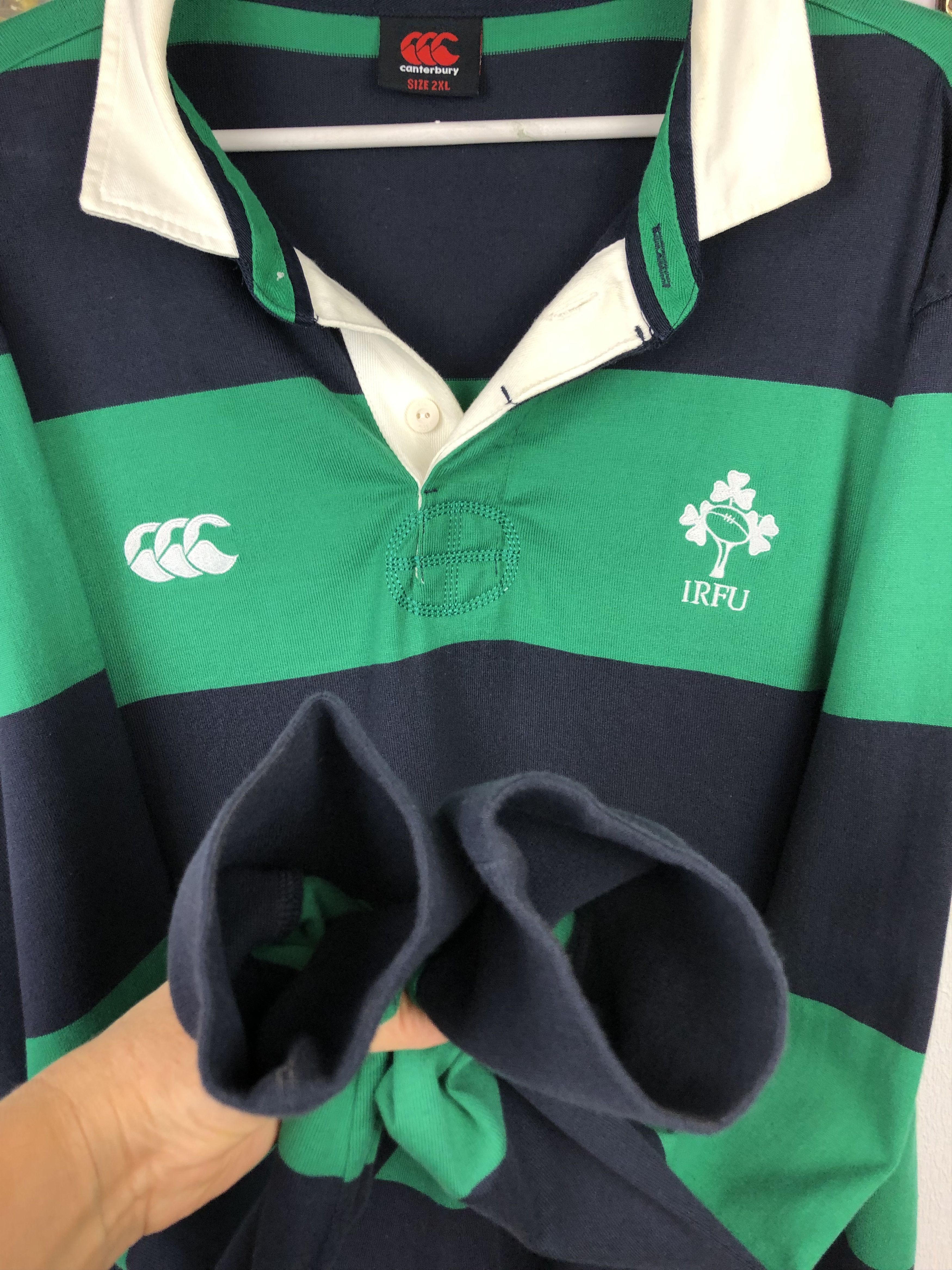 Canterbury of New Zealand Vintage Ireland Canterbury Rugby Union Jersey National Shirt Size US XXL / EU 58 / 5 - 4 Thumbnail