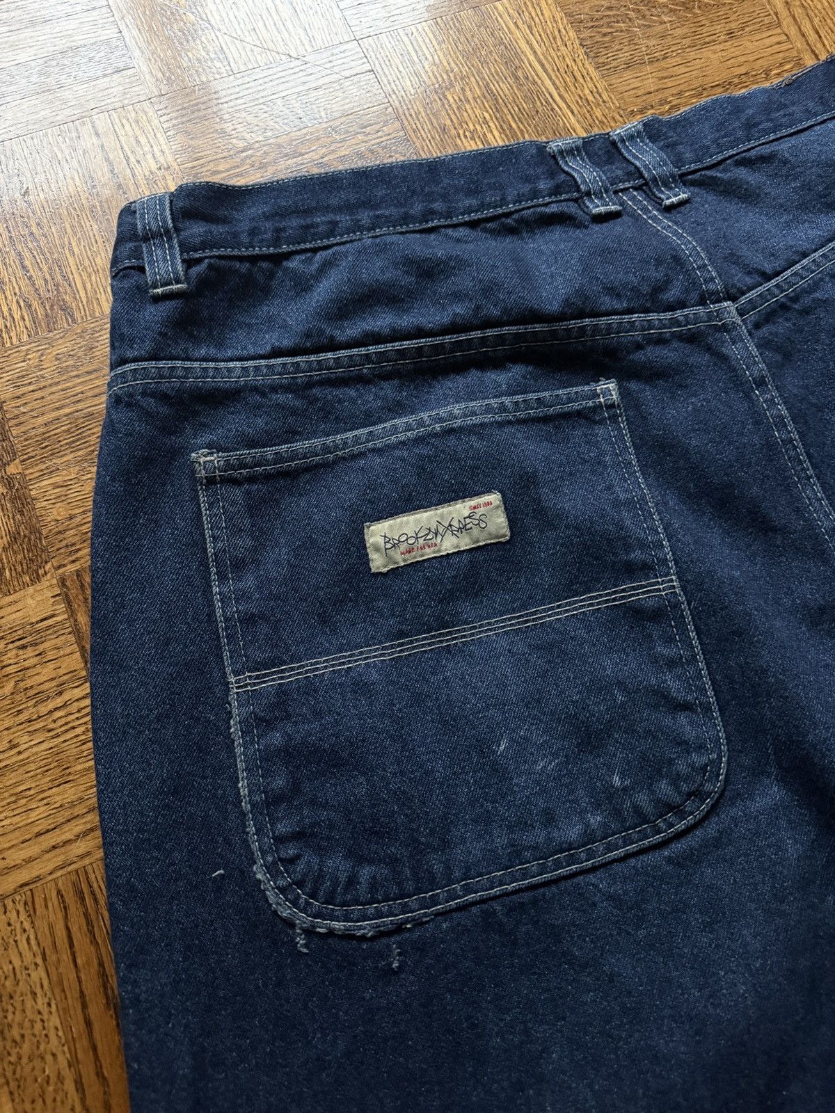 Brooklyn Xpress Vintage Y2K Brooklyn Xpress Baggy Denim Skater Jeans Size US 44 / EU 60 - 5 Thumbnail