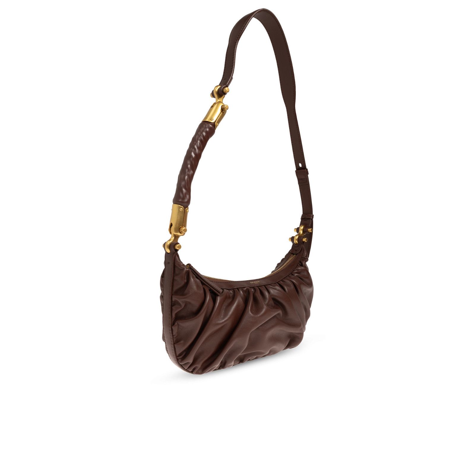 Balmain BALMAIN Ebene Hobo Medium Brown Shoulder Bag New & Authentic Size ONE SIZE - 4 Thumbnail