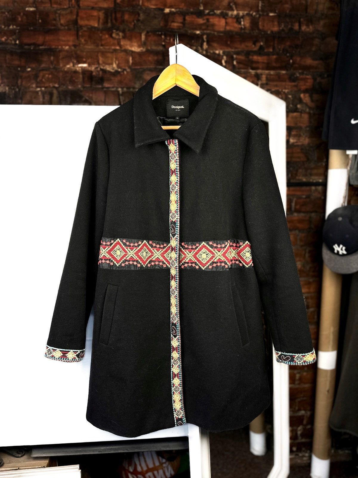 Desigual Desigual ElisabethCoat Wool Full Zip Jacket RRP - 360$ Size L / US 10 / IT 46 - 6 Thumbnail