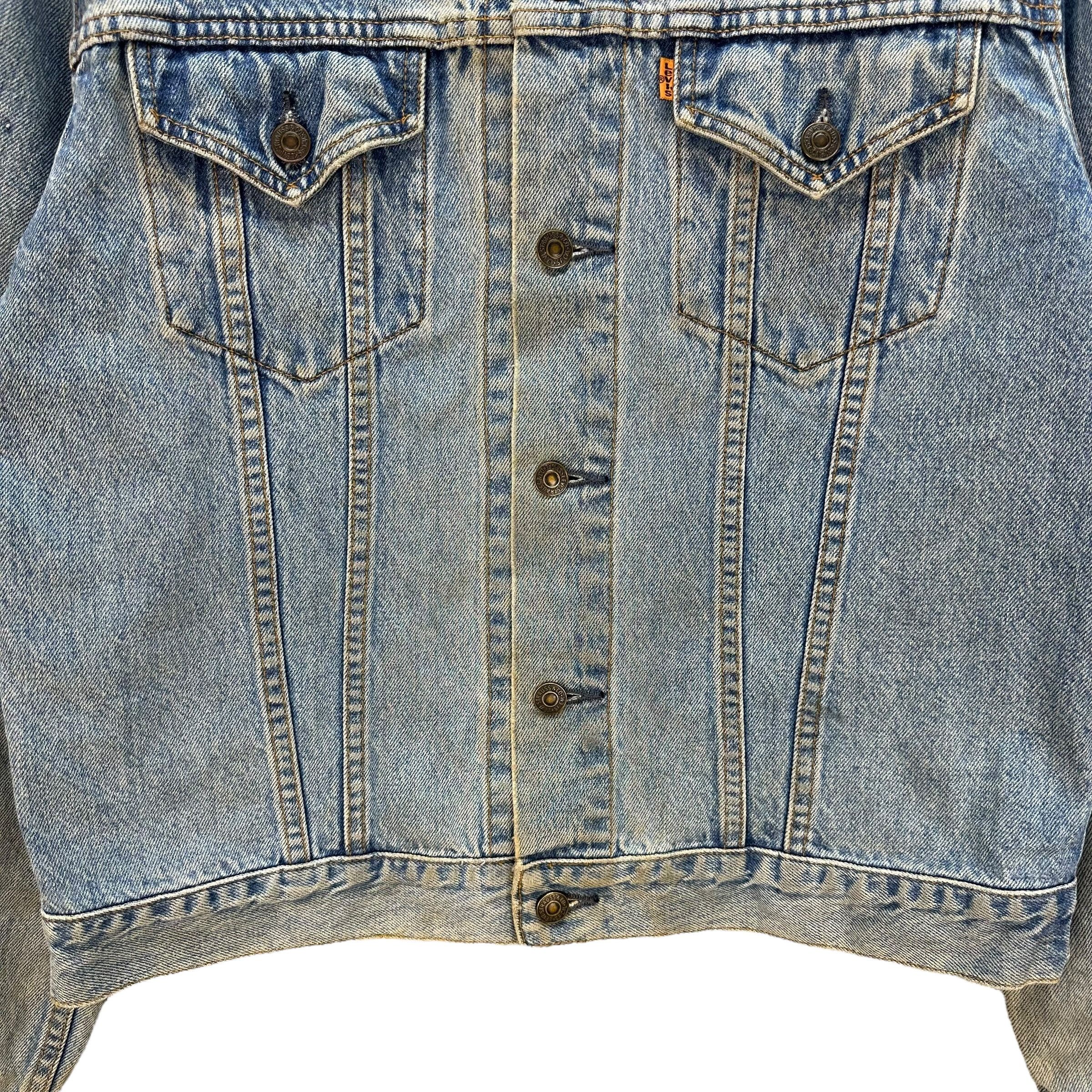 Levi's Vtg Levis 70606 Denim Jacket Orange Tab Type 3 #A61-1396 Size US L / EU 52-54 / 3 - 4 Thumbnail