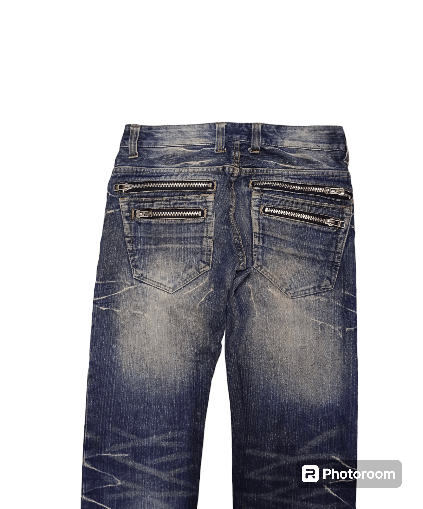 Japanese Brand SiCK RUSTY ZIPPER POCKET ROT THREE DENIM PANTS Size US 30 / EU 46 - 4 Thumbnail