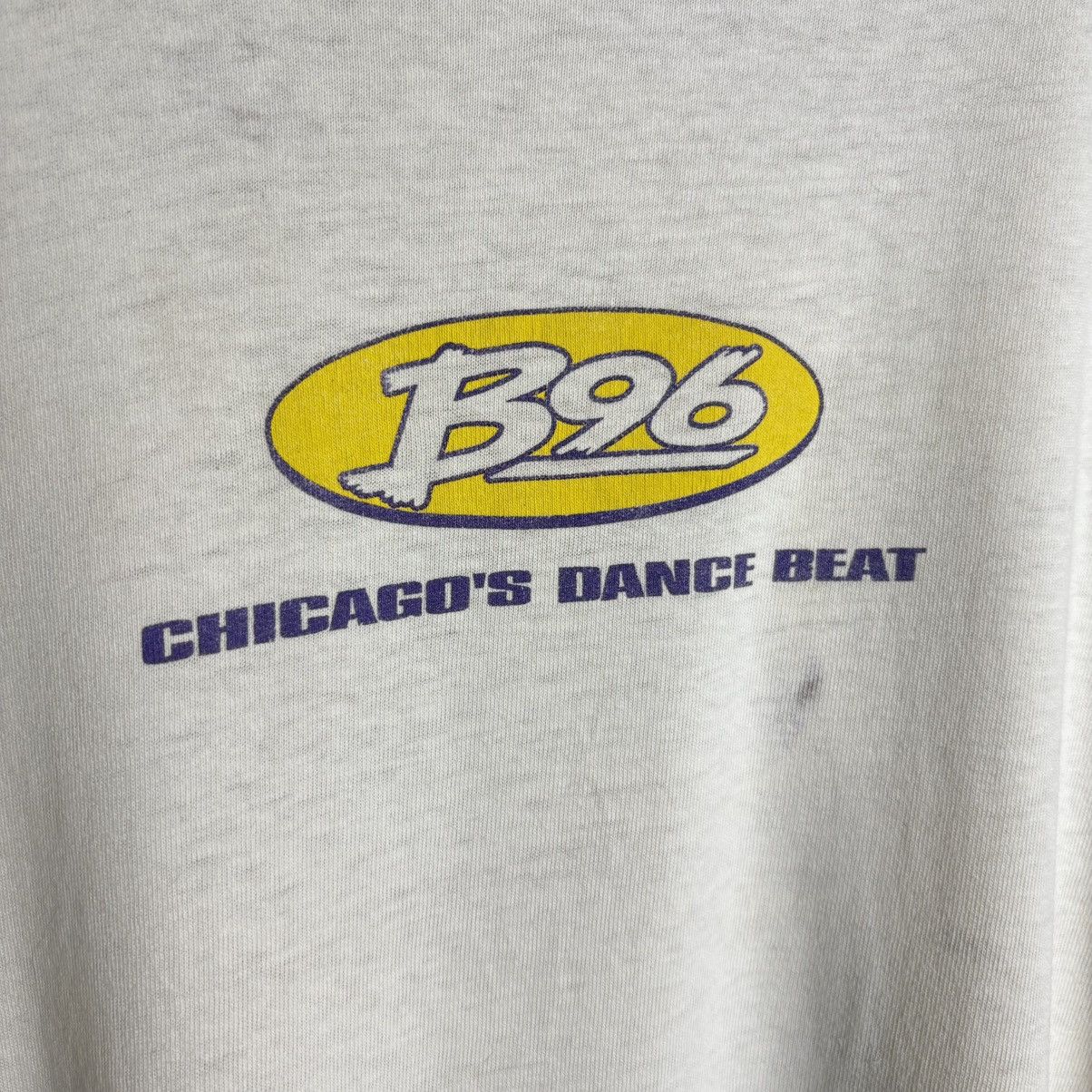 Band Tees Vintage 90s B96 Chicago Music Eddie Jobo Distressed T-Shirt Size US XL / EU 56 / 4 - 4 Thumbnail