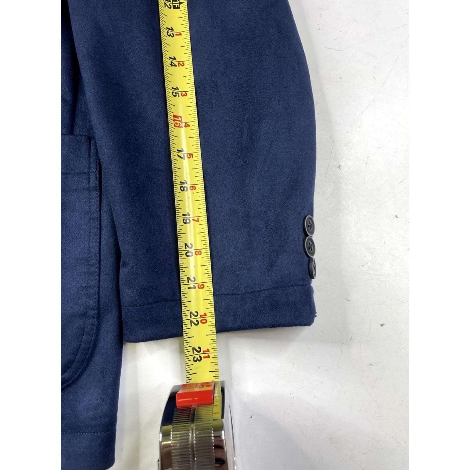 Joseph Abboud Joseph Abboud Blazer XL Blue Sport Coat Suit Jacket Single-Breasted Two-Button Notch Lapel Mens Regular Fit Vintage: No Size 46R - 6 Thumbnail