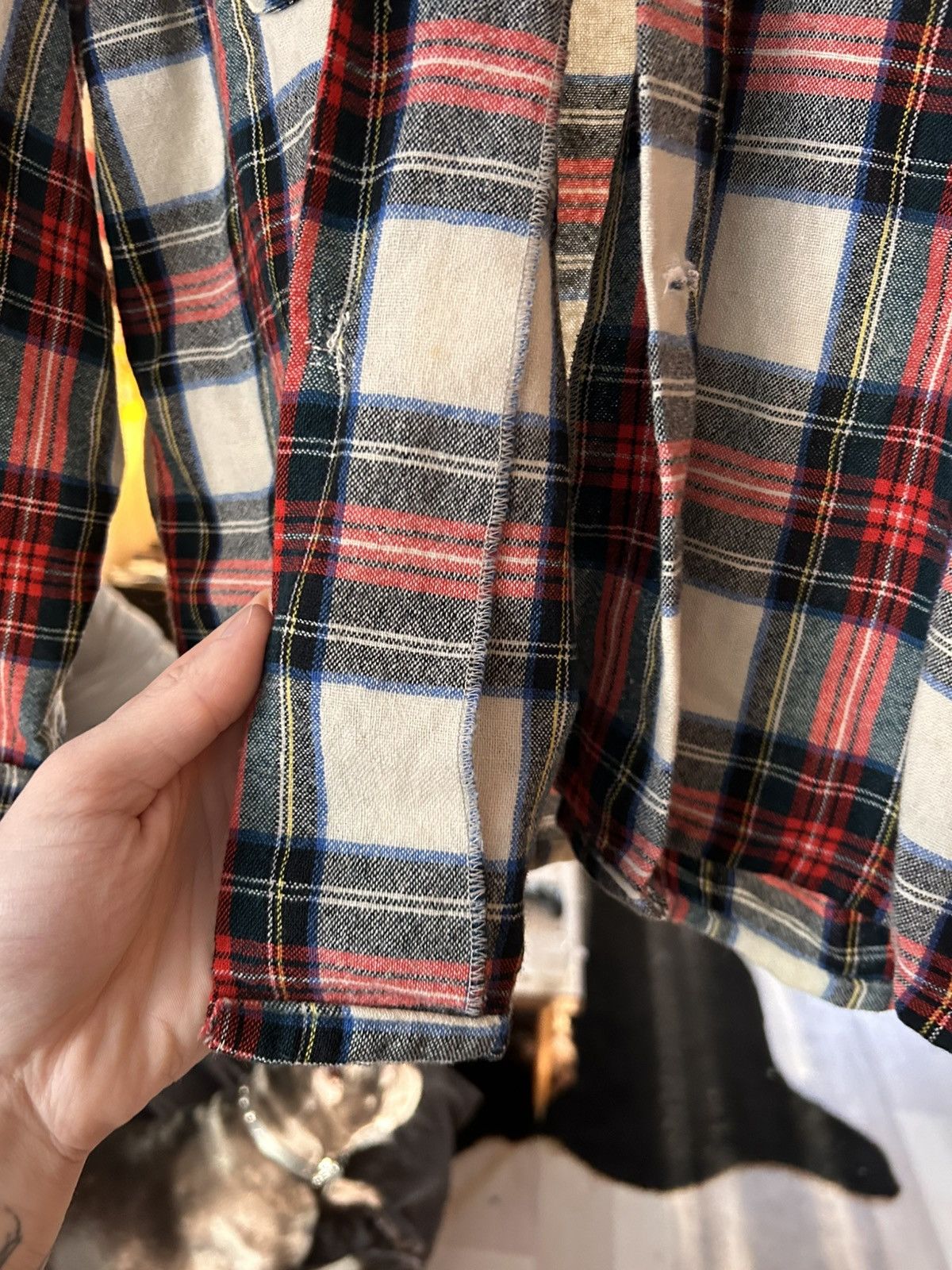 Vintage 1950s Field & Stream Wool Flannel Shirt Size US L / EU 52-54 / 3 - 12 Thumbnail