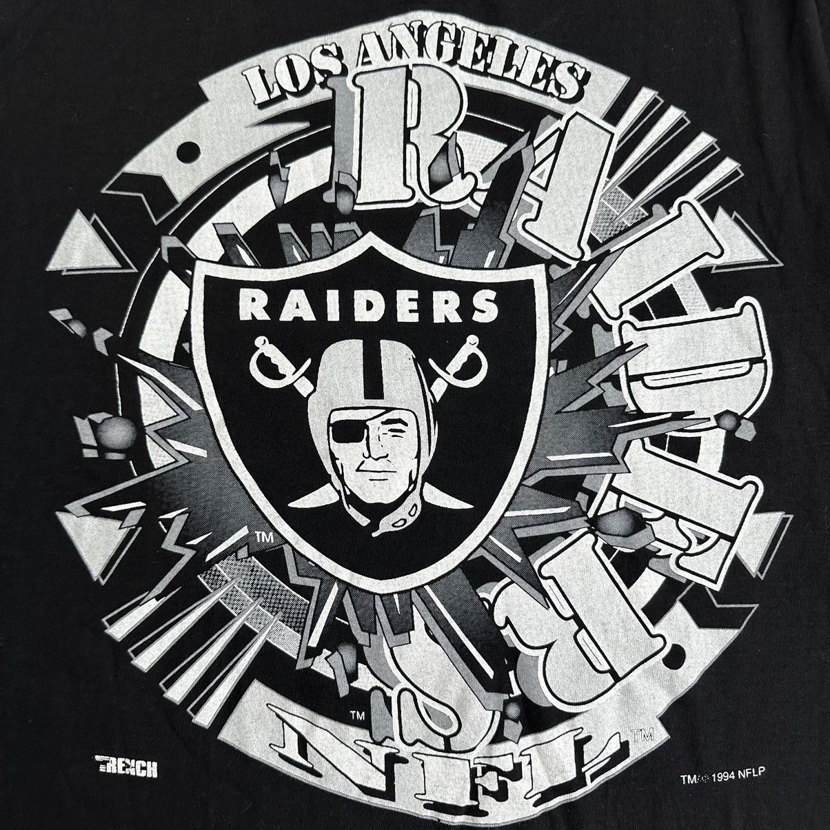 NFL Vintage 90s Los Angeles Oakland Raiders Tee DSWT RARE Large Size US L / EU 52-54 / 3 - 2 Thumbnail