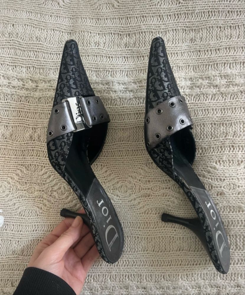 Dior Dior Monogram Vintage Y2K Galliano Heels Size US 7 / IT 37 - 3 Thumbnail