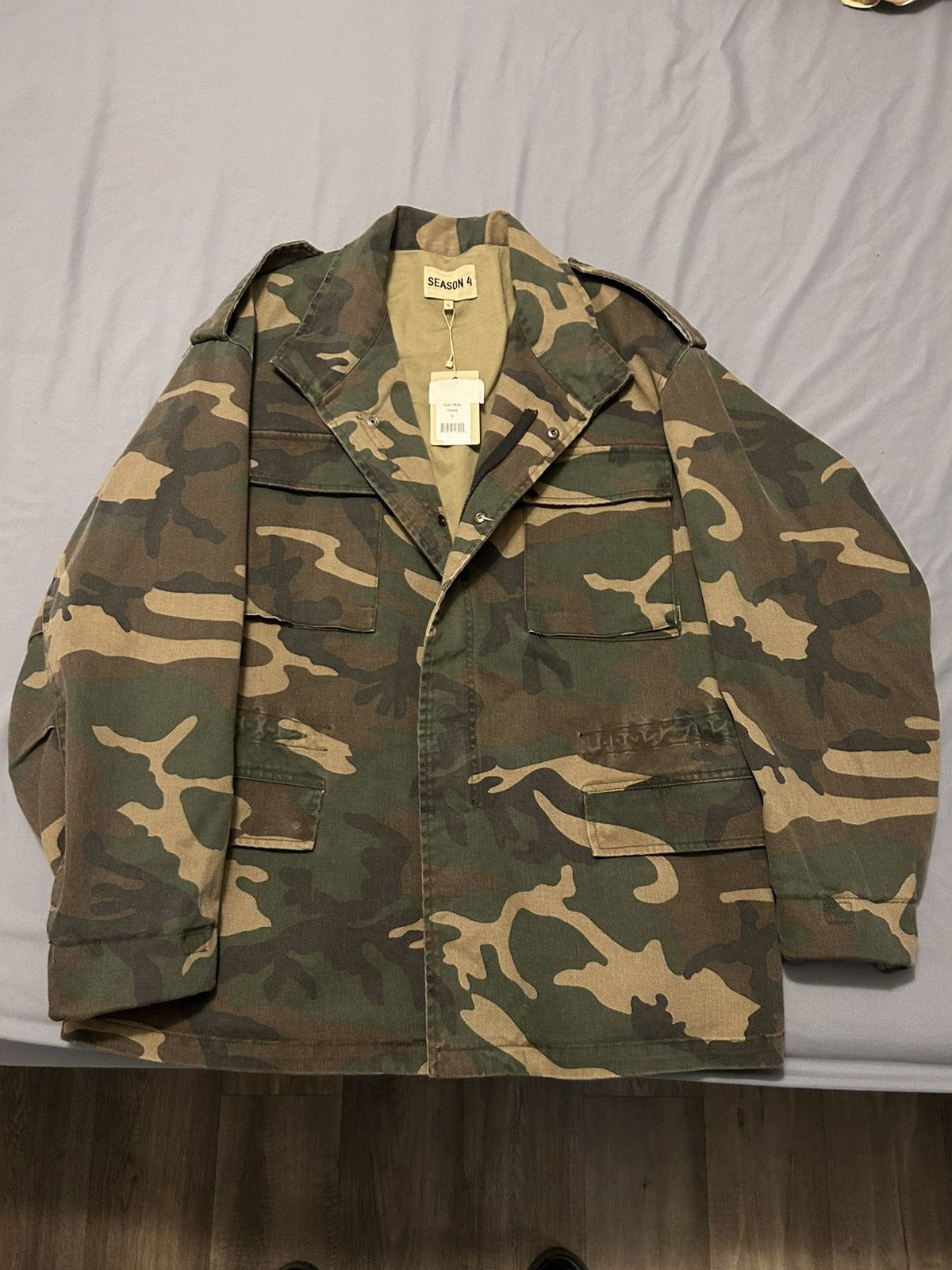 Kanye West Yeezy Season 4 Camo Jacket | Grailed