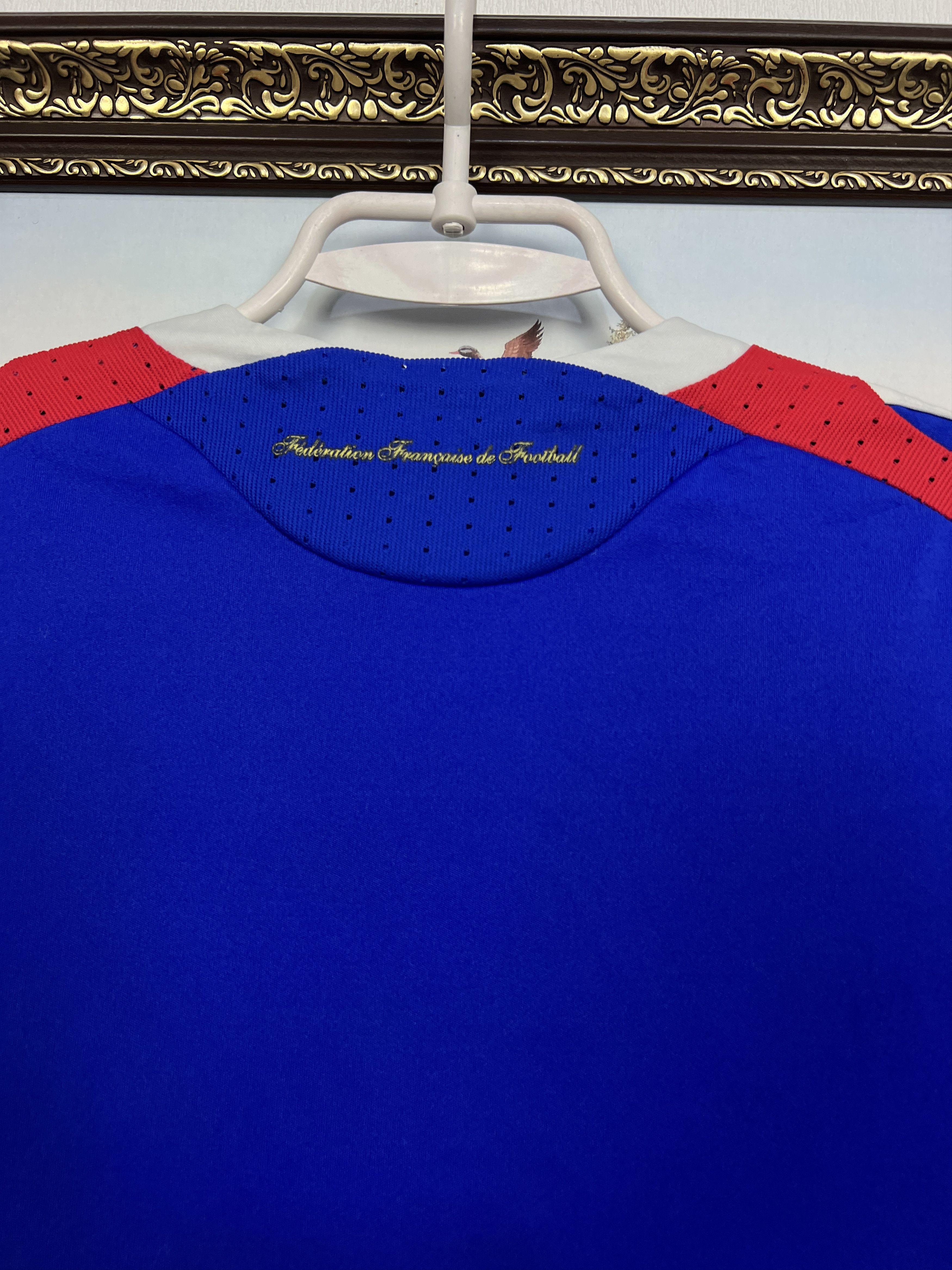 Adidas France Home football shirt 2007 Soccer Adidas Blue Jersey Size US M / EU 48-50 / 2 - 13 Thumbnail